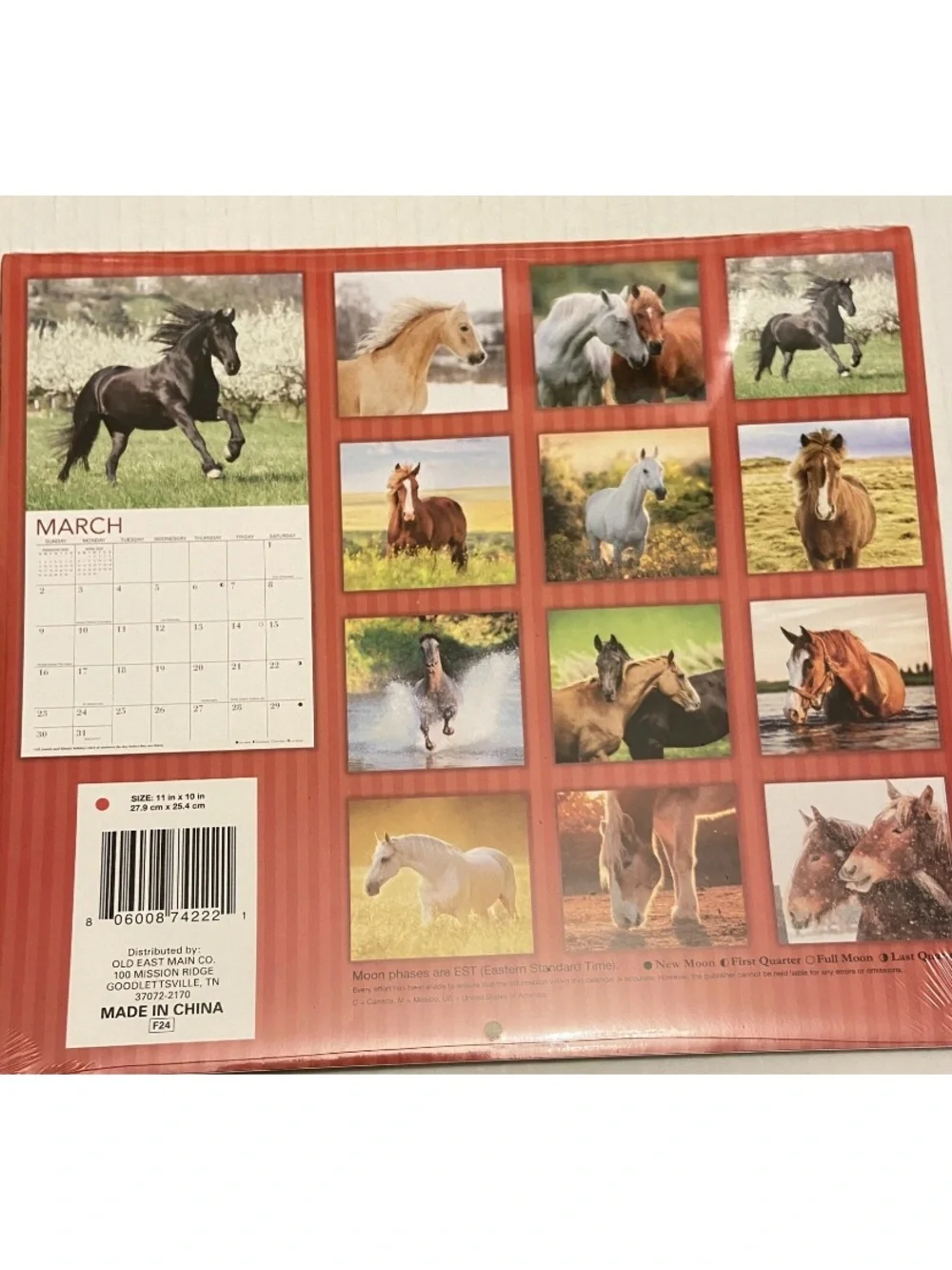 2025 Horses 16-Month Wall Calendar 11 x 10 Inches Sealed New.